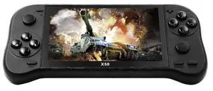X50 5.1 inch Screen Handheld Retro Game Console 8G Memory with 6000+ Games X50 / Black (Black)