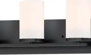 Lateral 10285SWBK 7.63 in. 5-Light Bath Vanity, Black