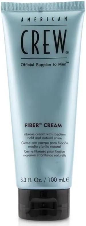 American Crew Men Fiber Cream Fibrous Cream (Medium Hold and Natural Shine) 100ml/3.3oz