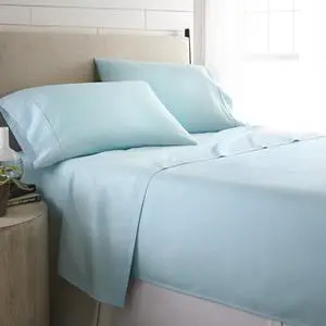 Home Collection 4-Piece Sheet Set - Embossed Checkered Design