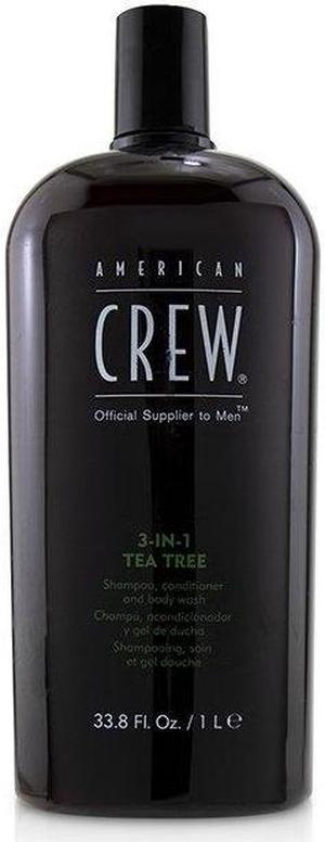 American Crew - Men 3-IN-1 Tea Tree Shampoo, Conditioner and Body Wash(1000ml/33.8oz)