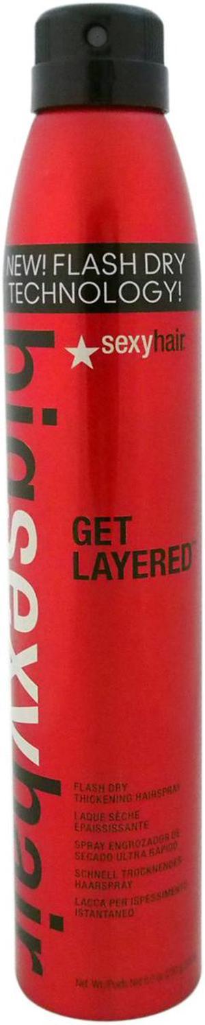 Big Sexy Hair Get Layered - Flash Dry Thickening Hair Spray - 8 oz Hair Spray