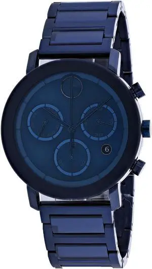 Movado Men's Bold Blue Dial Watch - 3600683
