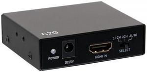 C2G C2G41003 HDMI Audio Extractor with TOSLINK, SPDIF and 3.5mm - 4K 60Hz