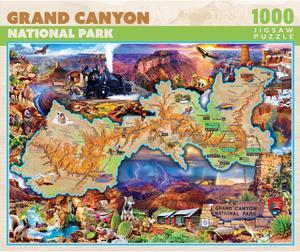 1000 piece jigsaw puzzle for adult, family, or kids - grand canyon by masterpieces - 19.25" x 26.75" - family owned american puzzle company