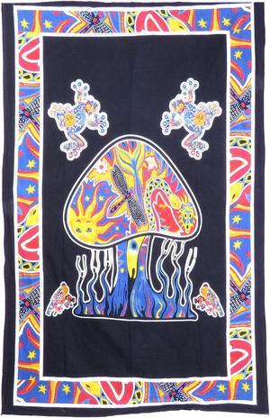 Wall Tapestry Home Decor Wall Hanging Twin Size Ethnic Hippie Bohemian Bedspread Dorm Decor Tapestries (80”X56”)