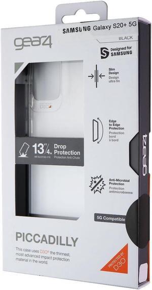 Gear4 Piccadilly Series Case for Samsung Galaxy S20+ (Plus Model) - Clear/Black