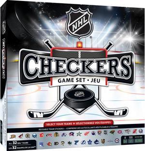 MasterPieces Family Game - NHL League Checkers - Officially Licensed Board Game for Kids and Adults