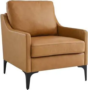 Corland Leather Armchair-EEI-6022-BRN Corland Leather Armchair-EEI-6022-BRN