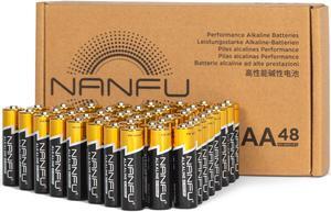 NANFU AA Batteries (20 Pack), 10 Year Shelf-Life 1.5v Double A Alkaline Battery with Leak-Proof Design, Non-Rechargeable