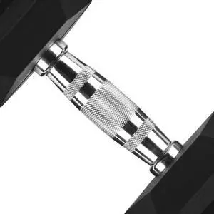 VENTRAY HOME Rubber Encased Hex Dumbbell 2 Pack - 10LB, Non-Slip, Hexagon Shape, Ergonomic Hand Weights for Muscle, Exercise, Strength, Weight Loss - Black