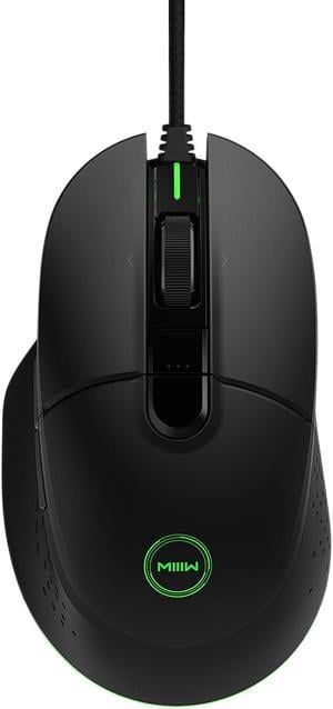 MIIIW XIAOMI G02 RGB Wired Programmable Gaming Mouse, Black