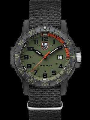 Luminox Leatherback Sea Turtle Giant XS.0337 Black Green 44mm Quartz Men's Watch