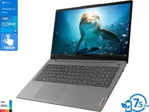 Lenovo IdeaPad 3 Laptop, 15.6" IPS FHD Touch Display, Intel Core i5-1135G7 Upto 4.2GHz, 12GB RAM, 1TB NVMe SSD, HDMI, Card Reader, Wi-Fi, Bluetooth, Windows 10 Home S