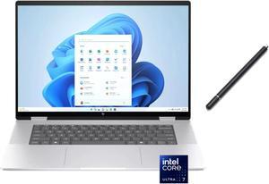 HP Envy 2-in-1 16" 2K Touch-Screen Laptop | Intel Core Ultra 7 155U |Intel graphics | 5MP IR camera | Backlit | Silver | 16GB RAM DDR5 | 1024GB SSD | Windows 11 Home | Bundle with Stylus Pen