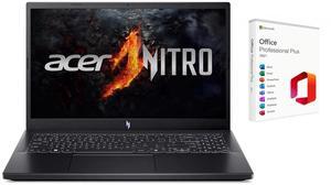 Acer Nitro 15.6" FHD 144Hz Gaming Laptop|AMD Ryzen 5 7535HS(Beat i7 1255U)| NVIDIA GeForce RTX 4050 | Backlit |Copilot | 16GB RAM DDR5 | 2TB SSD |Windows 11 Pro |Bundle with Microsoft Office 2021