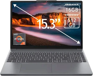 Lenovo IdeaPad Slim 3 15.3" 1920x1200 Touchscreen Laptop |AMD Ryzen 7 170 Processor|AMD Radeon Graphics|Webcam|Grey| 16GB RAM DDR5 | 512GB SSD |Windows 11 Home |Bundle with Wireless Mouse Lenovo IdeaPad Slim 3 15.3" 1920x1200 Touchscreen Laptop |AMD Ryzen 7 170 Processor|AMD Radeon Graphics|Webcam|Grey| 16GB RAM DDR5 | 512GB SSD |Windows 11 Home |Bundle with Wireless Mouse