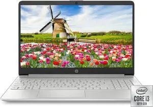 Newest HP 15.6" diagonal HD Micro-edge Laptop | 10th Intel Core i3-1005G1 | 8GB DDR4| 256GB M.2 SSD| HDMI | HD Wecam | HDMI |Windows 10 | Natural Silver