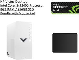 New HP Victus Desktop | Intel Core i5-12400 Processor | NVIDIA GeForce GTX 1660 SUPER | 8GB RAM | 256GB SSD | Windows 11 Home | Bundle with Mouse Pad
