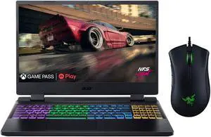 New Acer Nitro 5 15.6" QHD 165Hz Display Gaming Laptop | AMD Ryzen 7 6800H Processor| NVIDIA GeForce RTX 3070 Ti | 32GBDDR5 RAM | 1TB SSD | RGB Backlit | Windows 11 Home | Bundled with Gaming Mouse