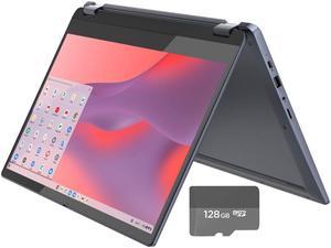 Lenovo Flex 3 2-in-1 Chromebook | 15.6" FHD Touch-Screen Laptop | Intel Pentium N6000 Processor | 8GB RAM | 192GB (64GB eMMC+128GB SD Card) | Intel UHD Graphics | Chrome OS | Blue | with 128GB SD Card