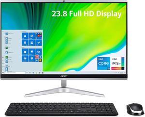 Acer Aspire C24-1651-UR16 AIO Desktop | 23.8" Full HD IPS Display | 11th Gen Intel Core i5-1135G7 | Intel Iris Xe Graphics | 12GB DDR4 | 512GB NVMe M.2 SSD | Intel Wi-Fi 6 | Windows 10 H