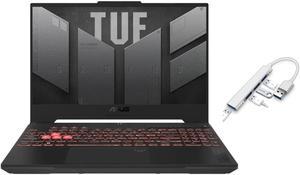 ASUS TUF Gaming 15.6" 144Hz FHD Laptop | AMD Ryzen 9 7940HS(Beat i7 13700H) | NVIDIA GeForce RTX 4060 | RGB Backlit | Black | 32GB RAM DDR5 | 1024GB SSD | Windows 11 Home | Bundle with USB 3.0 Hub
