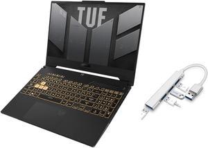 ASUS TUF Gaming 15.6" 144Hz FHD Laptop | Intel Core i5-13500H | GeForce RTX 4050 | Backlit | Wi-Fi 6 | Black | 32GB RAM | 2TB SSD | Windows 11 Home | Bundle with USB 3.0 Hub