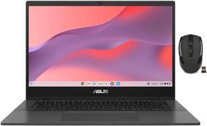ASUS 14" FHD Chromebook Laptop | MediaTek Kompanio 520 | Integrated Graphics| WIFI |  4GB RAM  | 64GB SSD  | Chrome OS | Bundle with Wireless Mouse