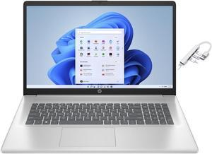 HP 17.3" FHD(1920x1080) Laptop | Intel Core i3-1215U | Intel UHD Graphics | WIFI | Bluebooth |  16GB RAM  | 256GB SSD  | Windows 11 Home | Bundle with USB 3.0 Hub