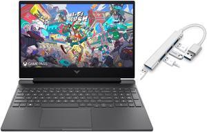 HP Victus 15.6" FHD 144HZ Gaming Laptop | AMD Ryzen 5-7535HS (Beat i7-11800H) | AMD Radeon RX 6550M|Backlit keyboard| 16GB RAM DDR5 | 1024GB SSD | Windows 11 Home | Bundle with USB 3.0 Hub