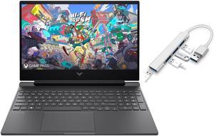 HP Victus 15.6" FHD 144HZ Gaming Laptop | AMD Ryzen 5-7535HS (Beat i7-11800H) | AMD Radeon RX 6550M|Backlit keyboard| 8GB RAM DDR5 | 512GB SSD | Windows 11 Home | Bundle with USB 3.0 Hub