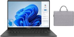 ASUS Zenbook 14 OLED 14 WUXGA Touch Laptop Intel Ultra 7155H 16Core Integrated Intel Arc GraphicsBacklit  16GB RAM DDR5  2TB SSD  Windows 11 Home  Bundle with Grey Bag