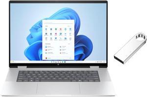 HP Envy 2-in-1 16" 2K Touch-Screen Laptop | Intel Core Ultra 5 processor | Integrated Intel Graphics|Backlit | Silver| 16GB RAM DDR5 | 1024GB SSD | Windows 11 Home |Bundle with 64GB USB Flash Drive