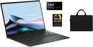 ASUS Zenbook 14 OLED 14 WUXGA Touch Screen Laptop | Intel Core Ultra 5 125H with 8GB| Integrated Intel Graphics |Backlit| Gray | 8GB RAM DDR5 | 512GB SSD | Windows 11 Home |Bundle with Black Bag