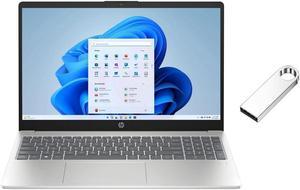 HP 15.6 inch FHD Laptop | Intel Core i3-N305 Processor | Intel UHD Graphics| Fingerprint | Silver | 16GB RAM | 256GB SSD | Windows 11 Home | Bundle with 64GB USB Flash Drive