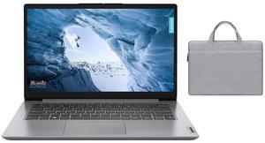 Lenovo Ideapad 1 14 FHD Laptop| Intel Core i3-1215U (Beat i5-1155G7) | Intel UHD Graphics | Grey | Wi-Fi 6 | 8GB RAM | 256GB SSD | Windows 11 S | Bundle with Grey Bag