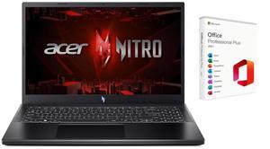 Acer Nitro V 15.6" FHD 144Hz Gaming Laptop | Intel Core i5 13420H 2.1GHz | NVIDIA GeForce RTX 4050 | Backlit |Copilot | 16GB RAM DDR5 | 1024GB SSD |Windows 11 Pro |Bundle with Microsoft Office 2021
