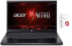 Acer Nitro V 15.6" FHD 144Hz Gaming Laptop| Intel Core i7-13620H 2.4GHz | NVIDIA GeForce RTX 4050 |Backlit |Wi-Fi 6 | 32GB RAM DDR5 | 512GB SSD  |Windows 11 Pro |Bundle with Microsoft Office 2021