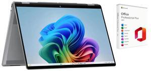 HP OmniBook X Flip 2-in-1 16" FHD+ Touch Screen Laptop |AMD Ryzen AI 5 340|AMD Radeon 840M | Copilot|Backlit|Meteor Silver| 16GB RAM DDR5 | 512GB SSD |Windows 11 Pro|Bundle with Microsoft Office 2021