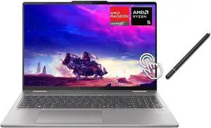 Lenovo Yoga 7 2-in-1 16" WUXGA Touchscreen Laptop | AMD Ryzen 5 8640HS(Beat i5-1355U)|AMD Radeon Graphics| Backlit |Fingerprint | 8GB RAM DDR5 | 512GB SSD | Windows 11 Home | Bundle with Stylus Pen
