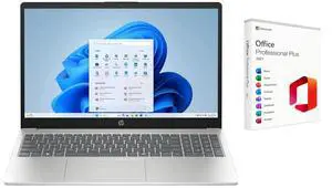 HP 15.6 inch Windows Touch Laptop |Intel Core i5-1334U| Intel Iris Xe Graphics |Webcam |Bluetooth|Silver| 16GB RAM | 512GB SSD |Windows 11 Pro |Bundle with Microsoft Office 2021