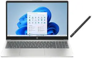 HP 15.6 inch Windows Touch Laptop |Intel Core i5-1334U| Intel Iris Xe Graphics |Webcam |Bluetooth|Silver| 16GB RAM | 1024GB SSD |Windows 11 Home |Bundle with Stylus Pen