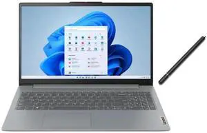 Lenovo IdeaPad Slim 15.6" Full HD Touchscreen Laptop |AMD Ryzen 7 5825U| AMD Radeon Graphics |Copilot|Grey| 16GB RAM | 512GB SSD |Windows 11 Home |Bundle with Stylus Pen