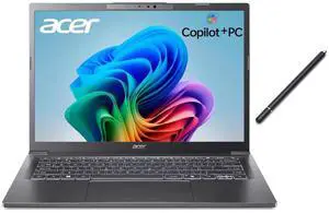 Acer Aspire 14" AI Copilot+ WUXGA (1920 x 1200) Touchscreen Laptop|Intel Core Ultra 7 258V|Integrated Graphics|Backlit|Sleeve| 32GB RAM DDR5 | 2TB SSD | Windows 11 Home | Bundle with Stylus Pen