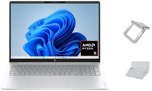 HP OmniBook 3 16" 1920 x 1200 Touchscreen Laptop |AMD Ryzen 5 40|AMD Radeon 610M|Webcam|Silver| 8GB RAM | 512GB SSD |Windows 11 Pro |Bundle with Laptop Stand HP OmniBook 3 16" 1920 x 1200 Touchscreen Laptop |AMD Ryzen 5 40|AMD Radeon 610M|Webcam|Silver| 8GB RAM | 512GB SSD |Windows 11 Pro |Bundle with Laptop Stand
