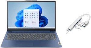Lenovo IdeaPad Slim 3 15.6" FHD AI Copilot Laptop | AMD Ryzen 5 40 Processor | AMD Radeon 610M Graphics | Abyss Blue | 8GB RAM DDR5 | 1024GB SSD |Windows 11 Pro |Bundle with USB 3.0 Hub Lenovo IdeaPad Slim 3 15.6" FHD AI Copilot Laptop | AMD Ryzen 5 40 Processor | AMD Radeon 610M Graphics | Abyss Blue | 8GB RAM DDR5 | 1024GB SSD |Windows 11 Pro |Bundle with USB 3.0 Hub