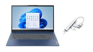 Lenovo IdeaPad Slim 3 15.6" FHD AI Copilot Laptop | AMD Ryzen 5 40 Processor | AMD Radeon 610M Graphics | Abyss Blue | 8GB RAM DDR5 | 1024GB SSD |Windows 11 Home |Bundle with USB 3.0 Hub Lenovo IdeaPad Slim 3 15.6" FHD AI Copilot Laptop | AMD Ryzen 5 40 Processor | AMD Radeon 610M Graphics | Abyss Blue | 8GB RAM DDR5 | 1024GB SSD |Windows 11 Home |Bundle with USB 3.0 Hub