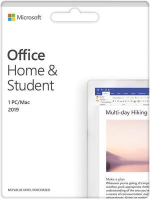 Microsoft Office Home and Student 2019 | 1 person, Compatible on Windows 10 and Apple macOS(Product Key Card)