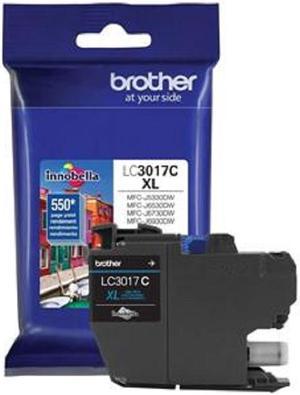 Brother LC3017 Cyan Ink Cartridge, High Yield, LC3017CS